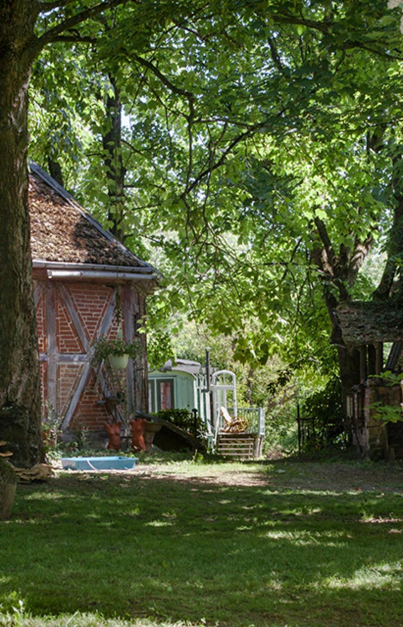 Zirkuswagen - Roulotte Kirch Mulsow Exterior foto